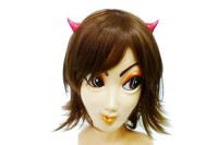 デビル風ミニヘアクリップ【赤】|