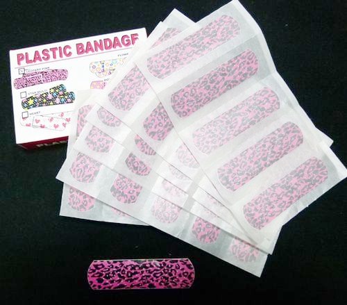 絆創膏【レオパードピンク】