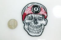 アイロンワッペン【Skull-8ball】|ワッペン|ワッペン,ピンバッジ,