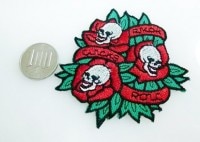 アイロンワッペン【Skull-ROSE】|ワッペン|ワッペン,ピンバッジ,