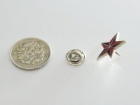 ピンバッジ【STAR×赤】|ピンバッジ|ワッペン,ピンバッジ,