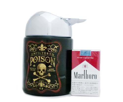 陶器製灰皿【アンティークスカル】