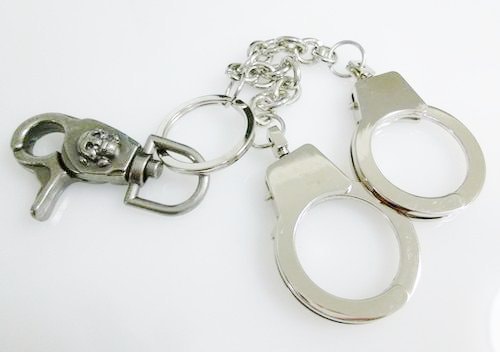 特大手錠キーチェーン【スカル】