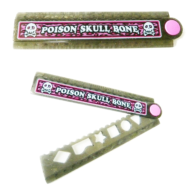 スカル折りたたみ定規【POISON SKULL】
