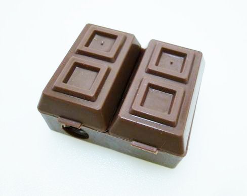 シャープナー＆消しゴム【チョコレート】