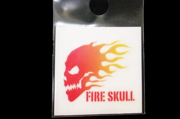 スクラッチステッカー【ファイヤースカル】