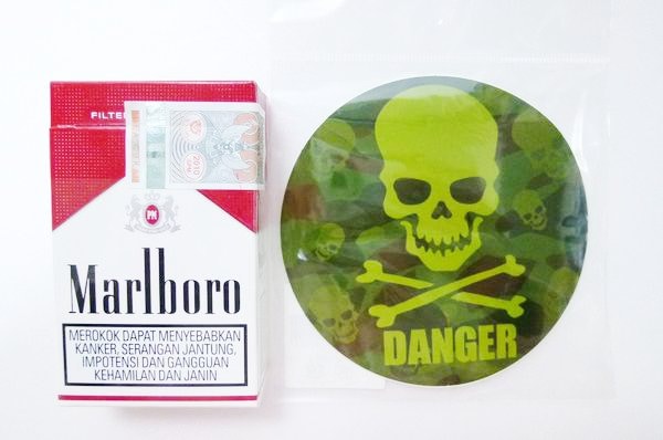 ダイカットステッカー【迷彩スカル】