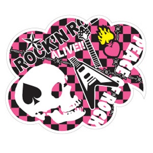 ステッカー【チェックスカル】