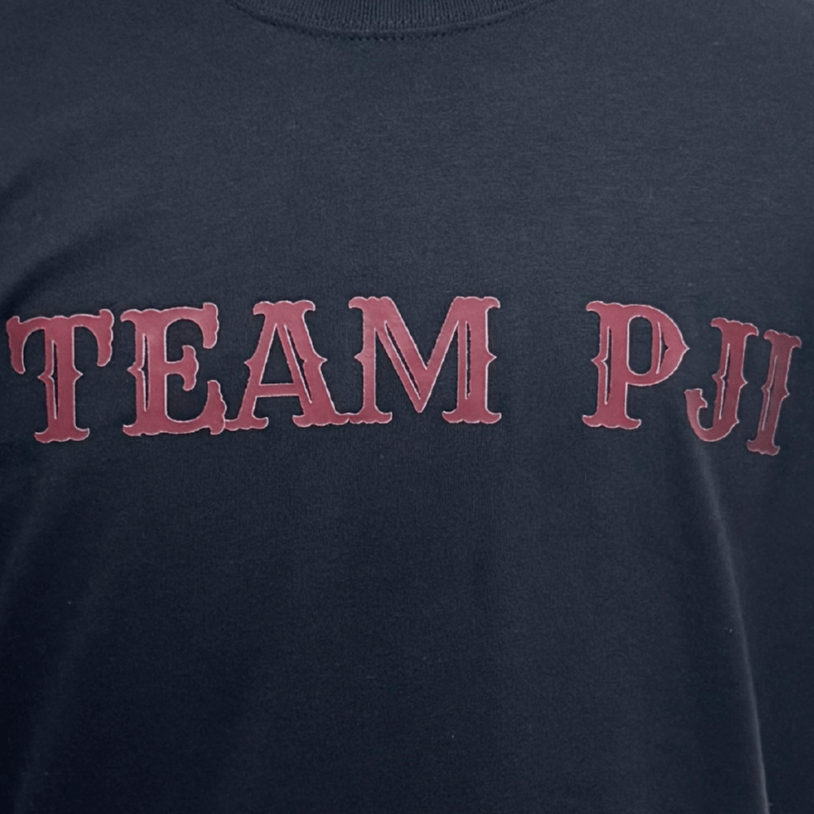 【TEAM PJI 】八咫烏ラグラン七分袖シャツ(ブラック)