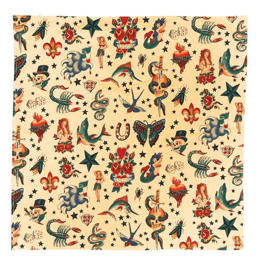 バンダナ【Tattoo/NATURAL】