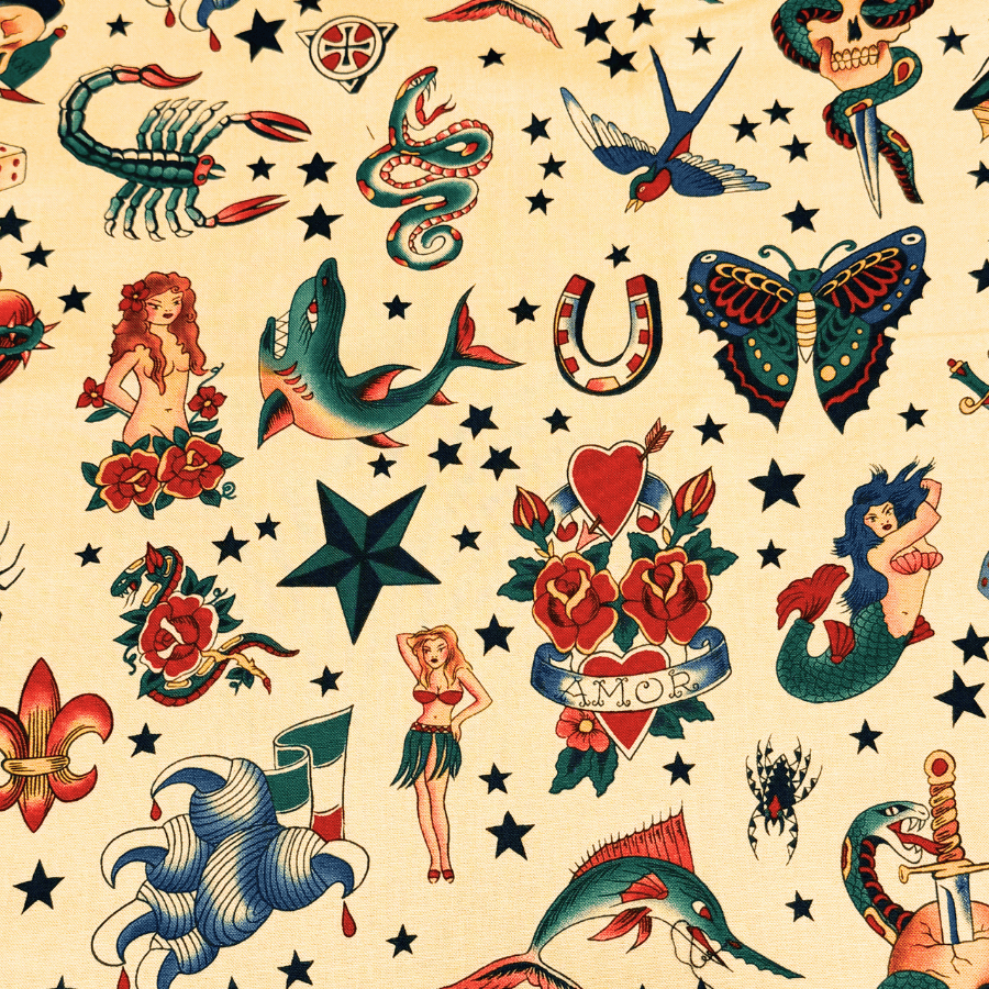 バンダナ【Tattoo/NATURAL】