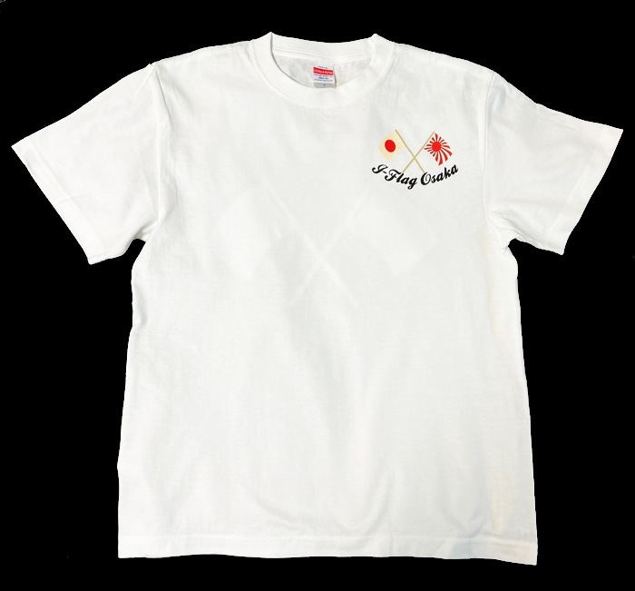 愛国バーJ-flag】国旗Tシャツ白