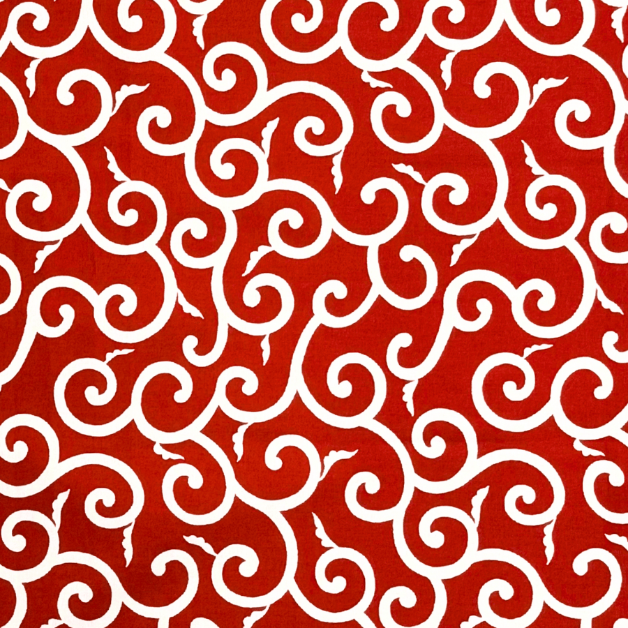 バンダナ【唐草】赤