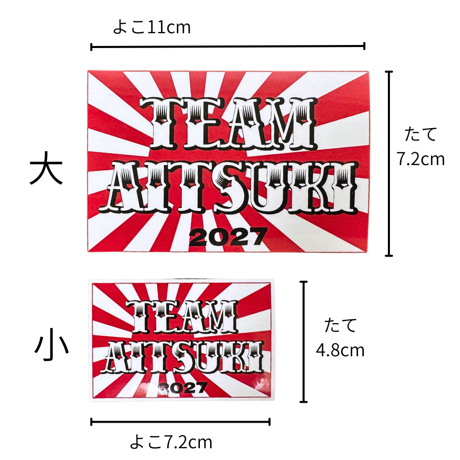 【TEAM AITSUKI 2027】ステッカーA