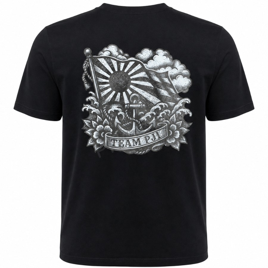 【TEAM PJI 公式】オールドスクール・オリジナルTシャツ（ブラック）