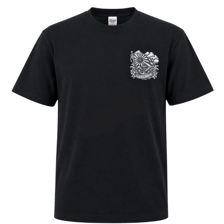 【TEAM PJI 公式】オールドスクール・オリジナルTシャツ（ブラック）