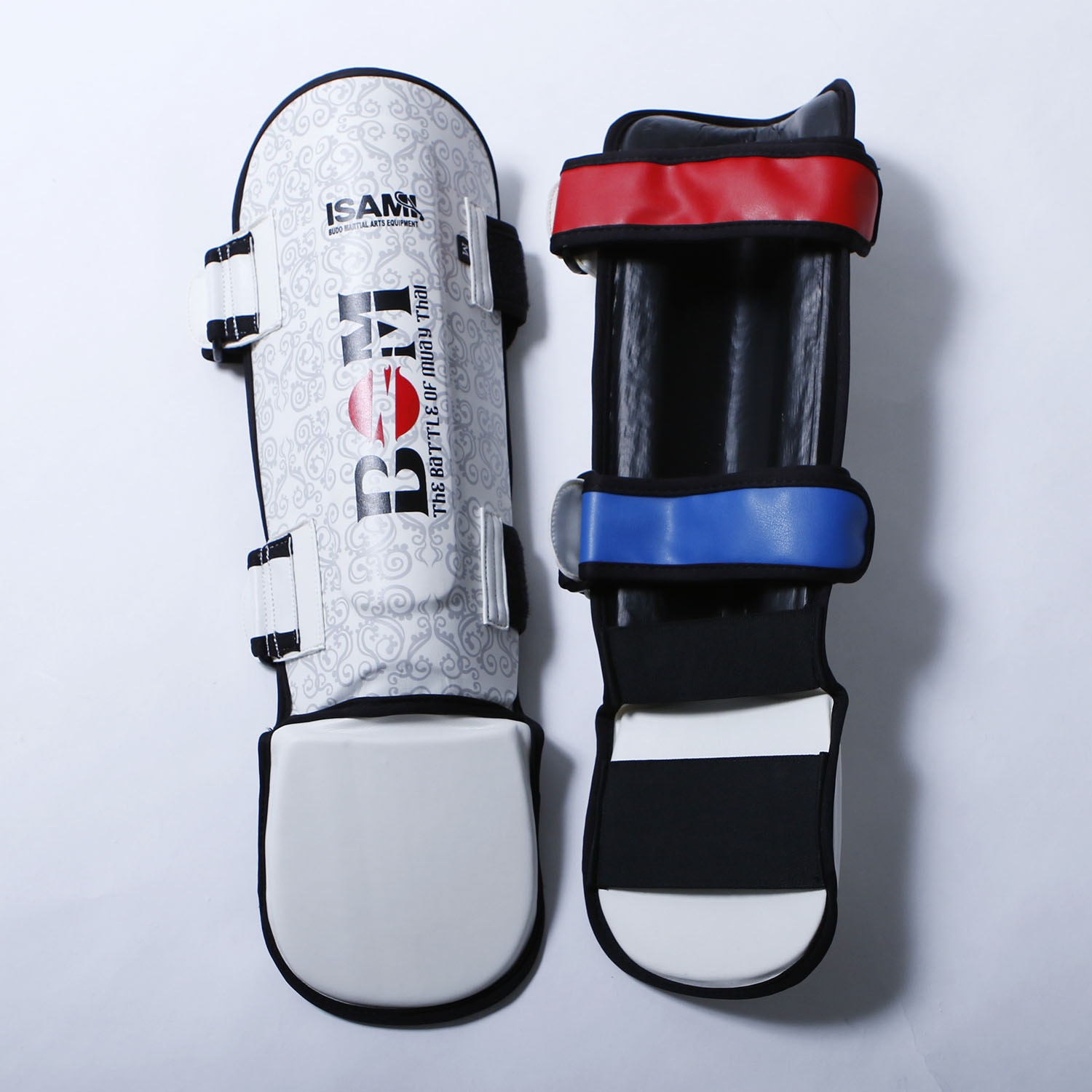 ISAMI 100A MMA シンガード ブラック/ホワイト　レガース 100A MMA SHIN GUARDS | 100A ONLINE STORE