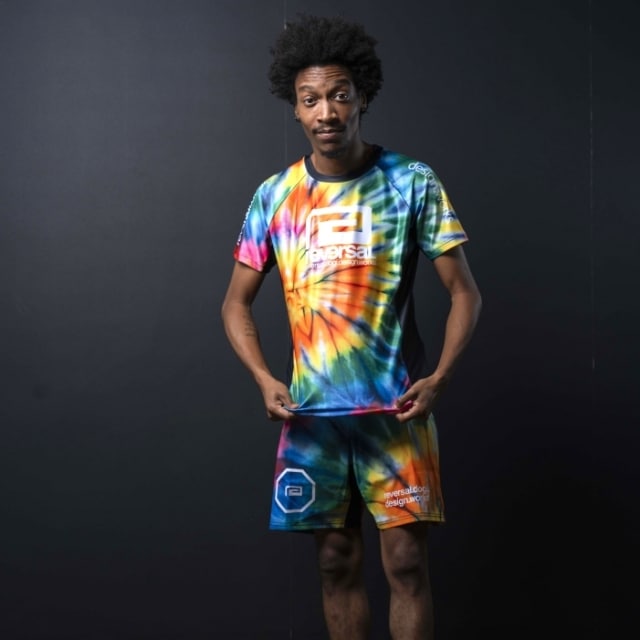 TIE DYE SHORT RASH GUARD