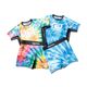 TIE DYE SHORT RASH GUARD