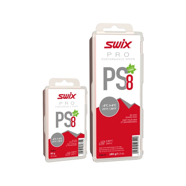 SWIX スウィックス PS8 60g ベースワックス パラフィンワックス FIS対応 ※年代別ルール等、詳細ルールはFISルールブックにて各自でご確認ください。