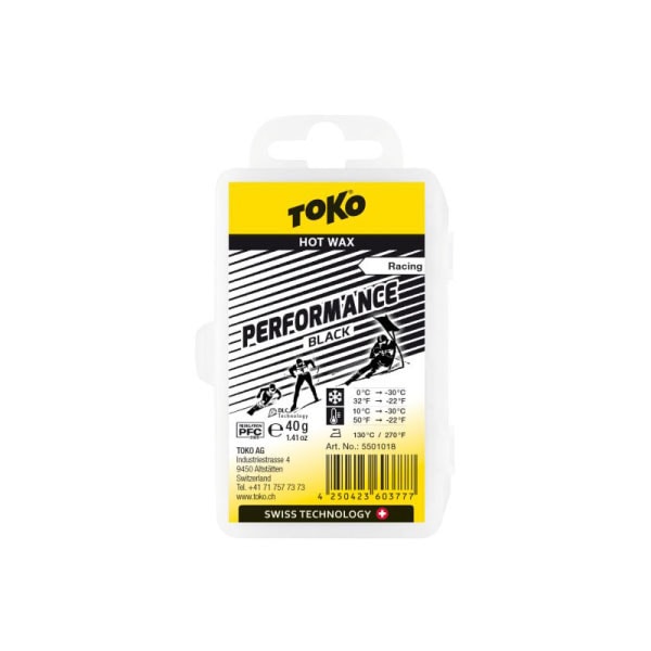 TOKO トコ Performance BLACK 40g トップワックス 滑走ワックス フッ素含有ワックス