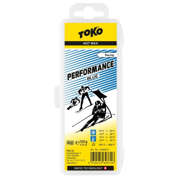 TOKO トコ Performance BLUE 120g トップワックス 滑走ワックス フッ素含有ワックス