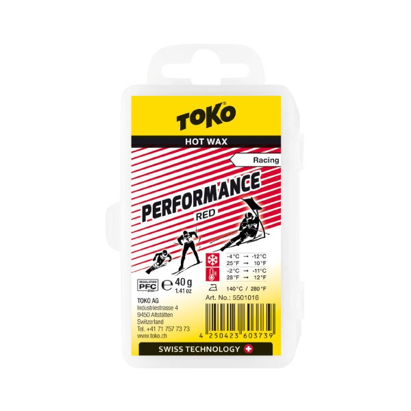 TOKO トコ Performance RED 40g トップワックス 滑走ワックス フッ素含有ワックス