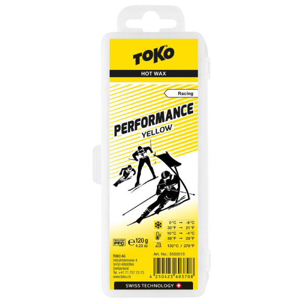 TOKO トコ Performance YELLOW 120g トップワックス 滑走ワックス フッ素含有ワックス