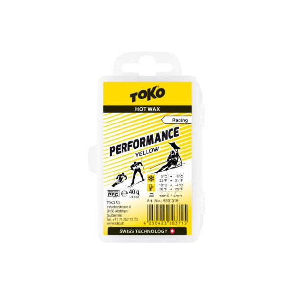 TOKO トコ Performance YELLOW 40g トップワックス 滑走ワックス フッ素含有ワックス