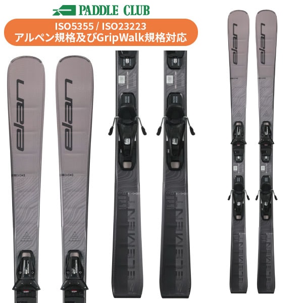 ELAN エラン 25-26 ELEMENT 78W +EL9.0GW エレメント78W(専用金具付) 取付工賃無料 初・中級者向け レディース 女性向け スキー板