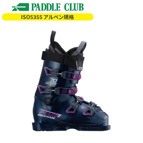 REXXAM レクザム 25-26  R-EVO Plus 70W レボプラス70W BX-SSインナー仕様 アルペン規格(ISO5355) スポーツタイプ(ラスト96mm~100mm) レース 基礎スキー ゲレンデ リゾート 初・中級者向け 初・中級者向け レディース 女性向け FIS対応 ※年代別ルール等、詳細ルールはFISルールブックにて各自でご確認ください。 スキーブーツ
