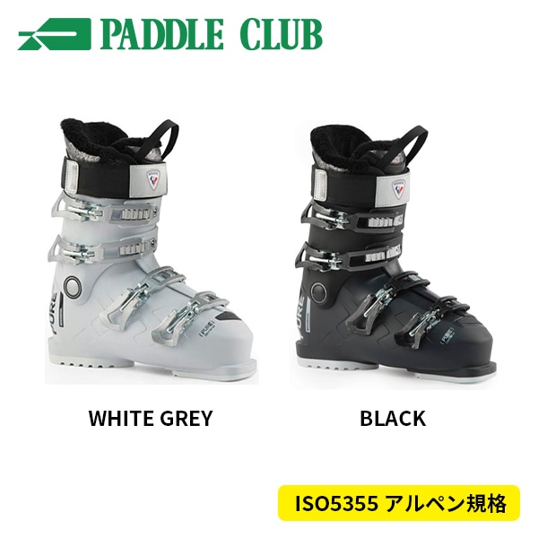 ROSSIGNOL ロシニョール 25-26 PURE COMFORT60 Soft Black ピュアコンフォート60ソフトブラック アルペン規格(ISO5355) 快適設計(ラスト101mm以上) ゲレンデ リゾート 初・中級者向け 初・中級者向け レディース 女性向け スキーブーツ