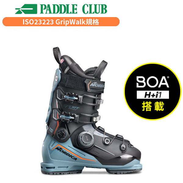 NORDICA ノルディカ 25-26 Sportmachine3 110 BOA GW スポーツマシン3 110ボアGW GripWalk規格(ISO23223) スポーツタイプ(ラスト96mm~100mm) 基礎スキー ゲレンデ リゾート スキーブーツ