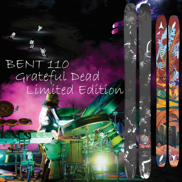 ATOMIC アトミック 25-26 Bent 110 GFD Limited ベント１１０GFDリミテッド 板のみモデル 金具別売（セットで同時購入の場合、取付工賃無料） GRATEFUL DEAD Limited Edition グレイトフルデッドリミテッド スキー板