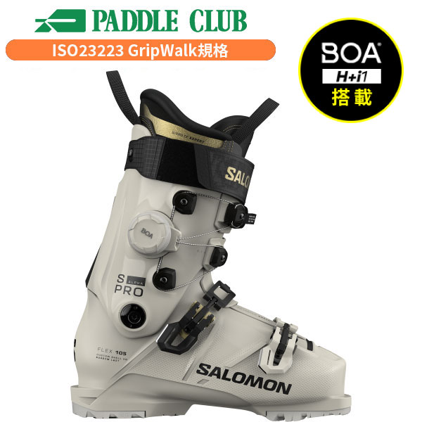 SALOMON サロモン 26-27 S/PRO ALPHA C BOA 105W SプロアルファCボア105W GripWalk規格(ISO23223) スポーツタイプ（基礎スキー系）ブーツ(ラスト96mm～100mm) BOA搭載ブーツ レディース スキーブーツ 早期予約受付中