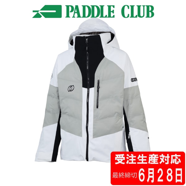 ONYONE オンヨネ 26-27 EDGE PUFF OUTER JACKET ONJ99300 GRAYxWHITE(004100) スキーウェア 受注生産 ６月２８日最終締切