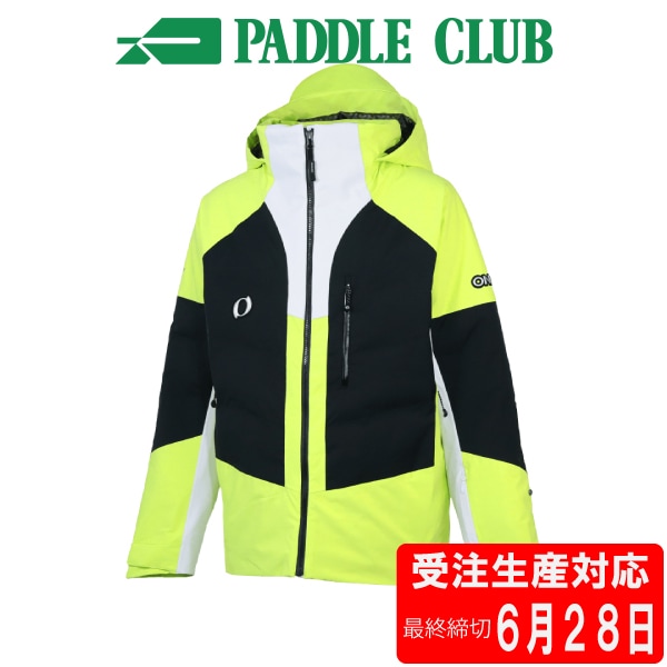 ONYONE オンヨネ 26-27 EDGE PUFF OUTER JACKET ONJ99300 BLACKxLIME(009334) スキーウェア 受注生産 ６月２８日最終締切