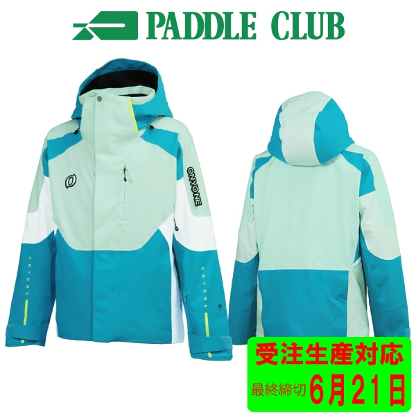 ONYONE オンヨネ 26-27 DEMO OUTER JACKET ONJ99042 B.TURQUOISExP.LIME(624530) スキーウェア 受注生産 ６月２１日最終締切