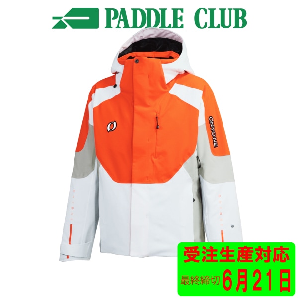 ONYONE オンヨネ 26-27 DEMO OUTER JACKET ONJ99042 WHITExF.ORANGE(100F094) スキーウェア 受注生産 ６月２１日最終締切