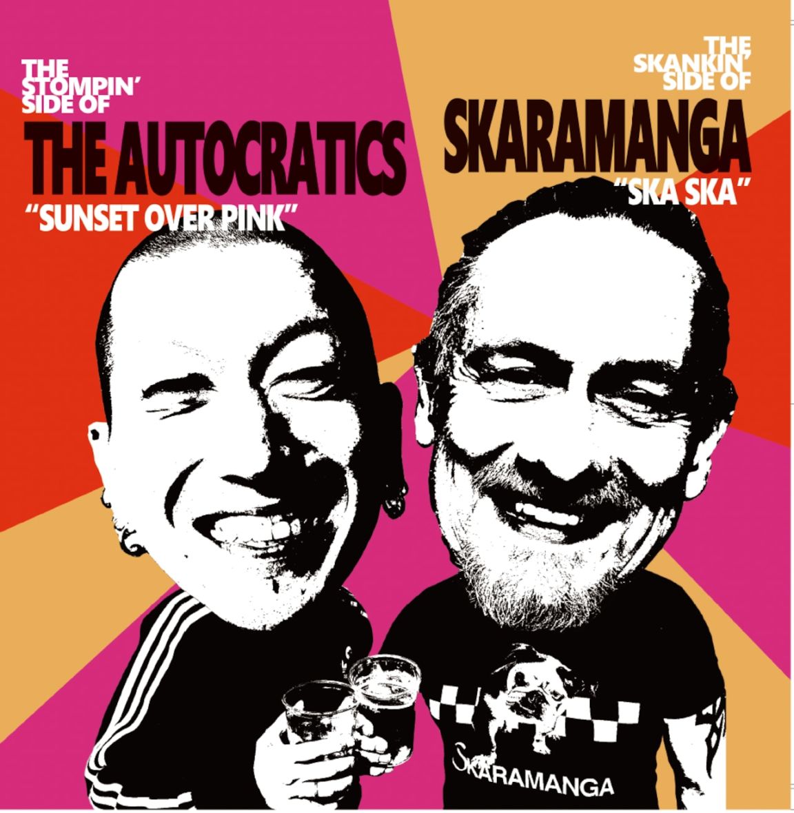 THE LET'S GO's ×THE AUTOCRATICS split EP THE AUTOCRATICS - SKARAMANGA / split【RECORD】 | RECORD,2