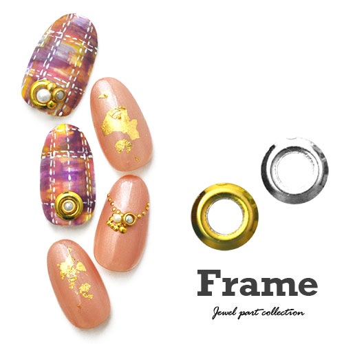 メタルパーツ 30個 スタッズ フレーム ゴールド シルバー ネイル デコ パーツ ジェル ネイルパーツ ネイル用品 スタッズ ネイルアート プレート 丸 メタル メタルフレーム ジェルネイル シルバーパーツ ジェルネイルパーツ すべての商品 ネイル用品専門店 ネイル工房