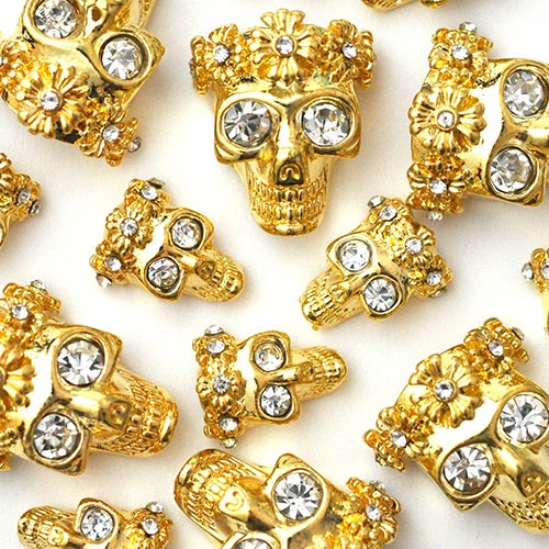 スカルパーツ メタルパーツ ネイル パーツ 王冠 ドクロ Blaze メタル ゴールド シルバー 骸骨 スカル ネイルジュエリー パンクなアートを印象的に ジェルネイル ネイルパーツ ネイル用品 ジェル ジェルネイル用品 ネイルアート ストーン ネイル工房 Nail Art ネイル