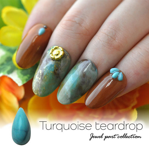 ターコイズ ラインストーン 天然石風 ティアドロップ 小さい しずく ストーン ネイルアート ネイルジュエリー ジェルネイル ネイル パーツ ネイル用品 ジェル ネイルパーツ 天然石 石 フット パワーストーン 風 トルコ石 ハウライト デコ ハンドメイド 材料 ネイル工房