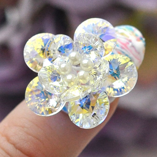 スワロフスキー フラワー パーツ ネイル 手作り ハンドメイド スワロ ジェルネイル ネイルジュエリー ネイルアート Abクリスタル ネイルパーツ ネイル用品 ジェル ジェルネイルパーツ 花 ジェルネイル用品 セルフネイル ストーン ネイルグッズ ネイル工房 すべての