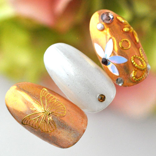 ネイルシール フラワー 蝶々 桜 ネイル工房 ゴールド 和柄 和 ジェルネイル ネイル ネイル用品 ジェル シール デコ用品 貼るだけ ジェルネイルシール 花柄 花 ネイルアート ジェルネイルアート ネイルグッズ フラワーネイル セルフジェルネイル Nail Art ネイル用品