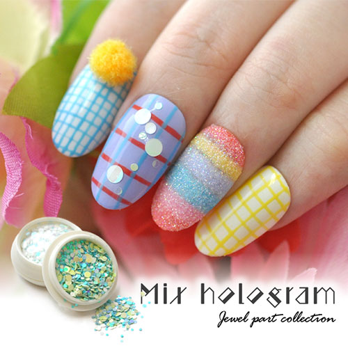 ホログラム 丸ホロ ラメ グリッター 3サイズミックス カラーミッス パステルカラー Br Br ジェルネイル ネイルアート ネイル 用品 偏光 ホログラム ラウンド カラフルホログラム ネイル用品 ジェルネイル パーツ ネイルパーツ ネイル用 ネイル工房 Nail Art ラメ