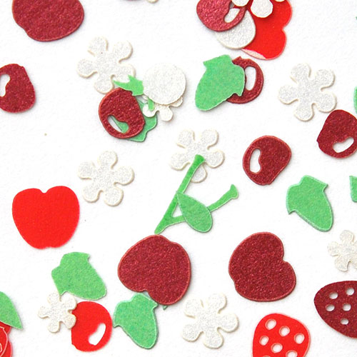 フルーツ 苺 チェリー いちご リンゴ 木製 メタルパーツ ネイルジュエリー ネイルパーツ カラフル 超薄型パーツ 80枚入 フラットメタルパーツ ジェルネイル ネイル パーツ ネイル用品 ジェル メタル ネイルアート ジュエリーネイル デコ用品 ネイル工房 Nail Art ラメ