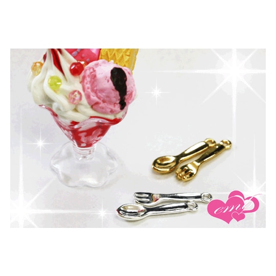 ミニスプーンorミニフォーク☆メタルパーツ【パーツ】