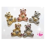 ベアベア☆メタルパーツ　1P約30×27mm★注文番号20000255【パーツ】|動物|メタルパーツ