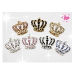 キラキラクラウンメタルパーツ☆29×33mm【パーツ】|クロス、王冠|メタルパーツ